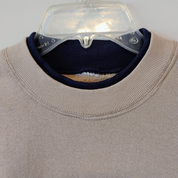 Woman's Vintage L Beige Sweatshirt with Embroidered Design - Picture 3 of 14